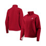 Women's Crimson Alabama Crimson Tide Embossed Quarter-Zip Jacket