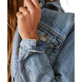 Lucky Legend Studded Graphic Denim Jacket