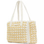 High Tide Striped Raffia Medium Tote