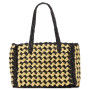 High Tide Striped Raffia Medium Tote