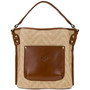 Lyon Otavia Natural Zig-Zag Medium Bucket Bag
