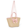 Women's Veronica Polka Straw Tote