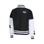 Women's Black, White Baltimore Ravens Full-Zip Varsity Jacket