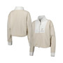 Women's Tan, White Florida Gators Color-Block Quarter-Zip Jacket