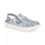Women's Plato Slip-On Perforated Buckled Slingback Flats