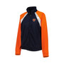 Women's Navy, Orange Chicago Bears Confetti Raglan Full-Zip Track Jacket