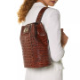 Maddie Embossed Leather Melbourne Backpack
