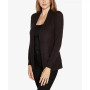 Black Label Women's Open Front Cable Knit Cardigan Sweater