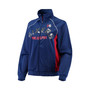 Women's Royal, Red Philadelphia 76ers Backfield Raglan Full-Zip Track Jacket