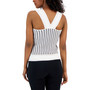Women's Sleeveless Square Neck Ottoman Top