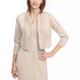 Women's Faux-Suede 3/4-Sleeve Shrug