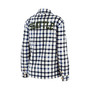 Women's Oatmeal and College Navy Seattle Seahawks Plaid Button-Up Shirt Jacket