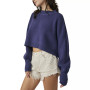 Women's Easy Street Ribbed Cropped Pullover Sweater