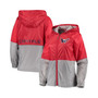 Women's Red Washington Capitals Strike Zone Raglan Hoodie Full-Zip Jacket