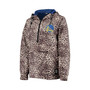 Women's Leopard Golden State Warriors Gabriella Windbreaker Half-Zip Hoodie