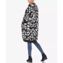 Women's Leopard Print Open Front Sherpa Cardigan