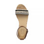 Areda Ankle Strap Wedge Sandals