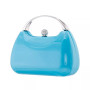 Women's Metallic Minaudiere Metal Handle Handbag