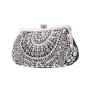 Women's Crystal Embellished Frame Clutch