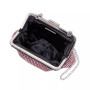 Women's All Over Crystal Frame Satchel
