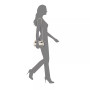 Women's Metallic Minaudiere bag with Metal Handle