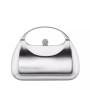 Women's Metallic Minaudiere bag with Metal Handle