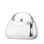 Women's Metallic Minaudiere bag with Metal Handle