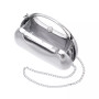 Women's Metallic Minaudiere bag with Metal Handle