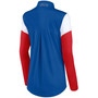 Women's Royal, Red Chicago Cubs Authentic Fleece Quarter-Zip Jacket