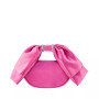 Women's Crystal Trim Satin Bow Clutch Bag