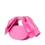 Women's Crystal Trim Satin Bow Clutch Bag