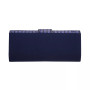 Beaded Crystal Flap Clutch