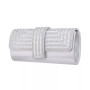 Beaded Crystal Flap Clutch