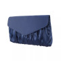 Salome Satin Pleated Clutch