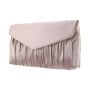 Salome Satin Pleated Clutch
