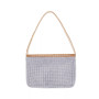 Color Block Crystal Mesh Small Shoulder Bag