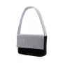 Color Block Crystal Mesh Small Shoulder Bag
