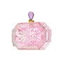 Women's Perfume Bottle Clear Flower Cut Acrylic Box Clutch