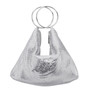 Women's Mesh Double Ring Handle Pouch Bag