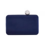 Satin Minaudiere with Crystal Clasp