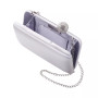 Satin Minaudiere with Crystal Clasp