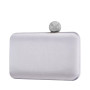 Satin Minaudiere with Crystal Clasp