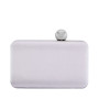 Satin Minaudiere with Crystal Clasp