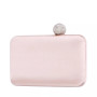 Satin Minaudiere with Crystal Clasp