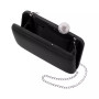 Satin Minaudiere with Crystal Clasp