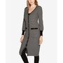 Women's Black Label Striped Button-Front Duster Sweater