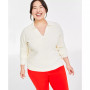 Women's and Plus Size Collared V-Neck Sweater, Created for Macy's