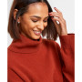 Women's 100% Cashmere Turtleneck Split-Hem Sweater, Created for Macy's