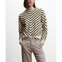 Women's Stripe-Print Perkins Neck Sweater