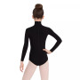 Big Girls Long Sleeve Turtleneck Leotard with Snaps